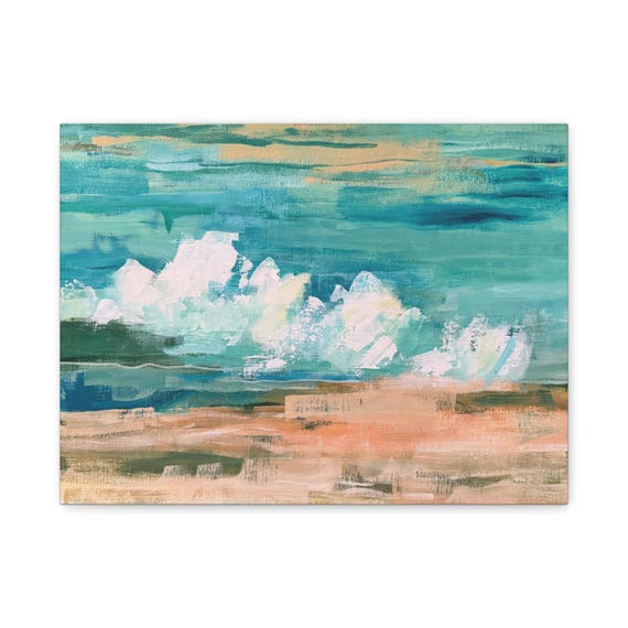 Abstract Seascape Matte Canvas