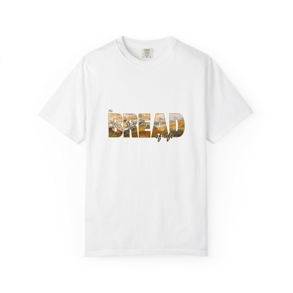 Bread Typography T-Shirt | Bread Loaf Photo Text, Bakery Graphic Tee
