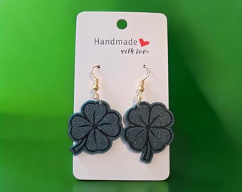 St. Patrick’s Day Earrings – Lightweight Shamrock Dangles