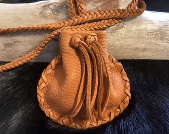 Men’s Large Medicine Bag, Amulet Bag,Handmade in Canada