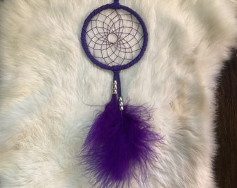 Dream Catcher, Small Purple Dream Catcher, Ready to Ship,Made in Canada