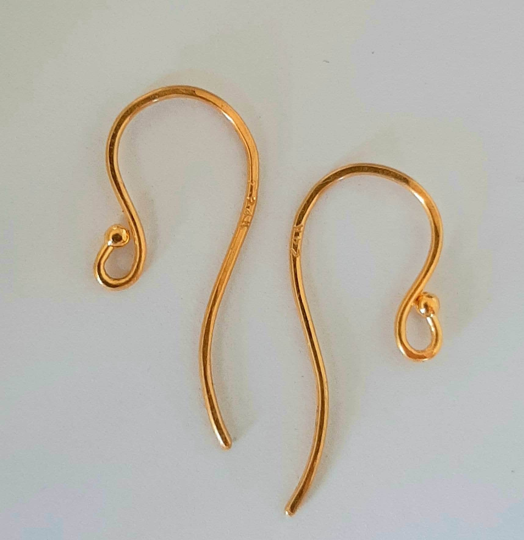 18k Gold Ear Wires 