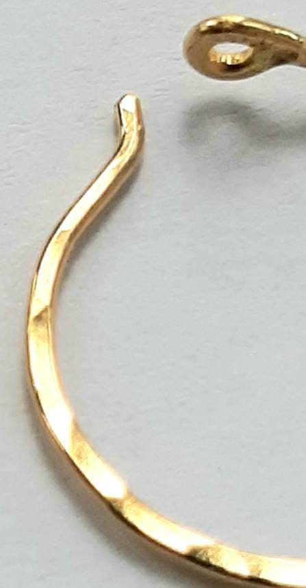 24K Gold Hoop Earrings. Pure, Hypoallergenic Thread of Gold Hoops With ...
