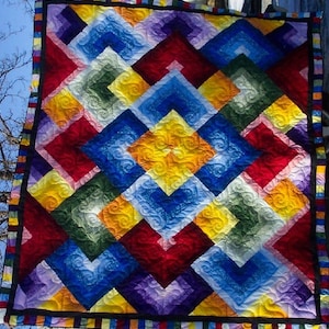Flying Colors Quilt, Queen or King