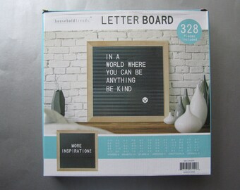 New Household Trends Letter Board 12"x12" Display 328 Pieces Letters Words Numbers Shapes Symbols