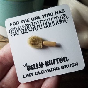 Belly Button Lint Cleaner Brush | Stocking Stuffer Gag Gift | Novelty, Practical Joke, Humor & Prank // Christmas Stocking Stuffer Filler