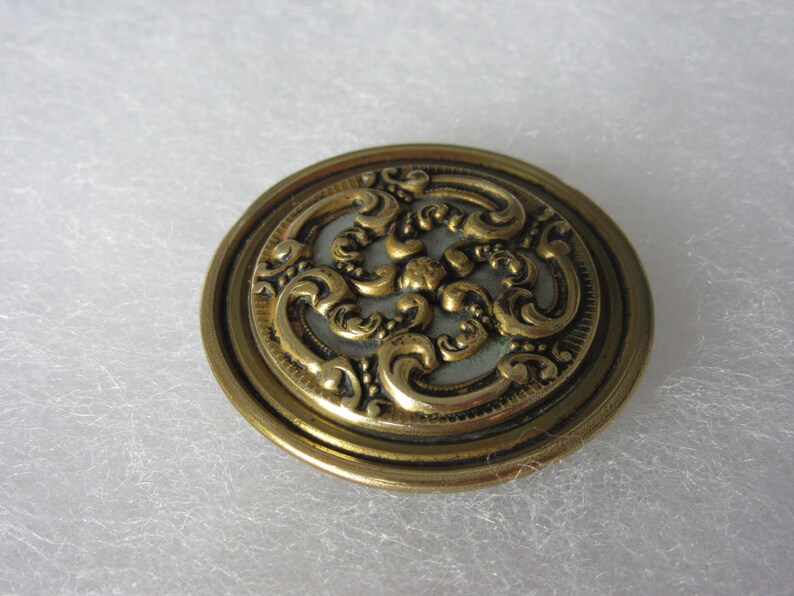 lovely! openwork type Large antique brass sewing button ornate design i