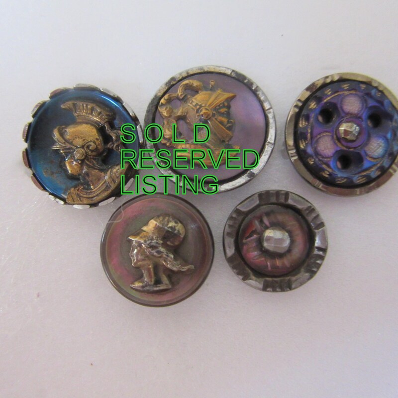Antique Buttons Shell - Etsy