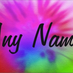 Airbrush Tiedye Personalisiertes benutzerdefiniertes Neuheit Vanity Front Nummernschild mit einem beliebigen dekorativen Auto-Tag