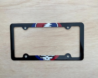 Steal your face License Plate Frame Decorative Holder black background Car Tag Frame