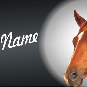 Horse Head Personalized Custom Novelty Front License Plate Decorative Farm Life Vanity Car Tag