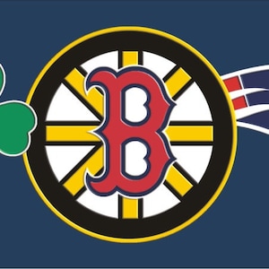 Custom License Plate Boston sports teams combined logos