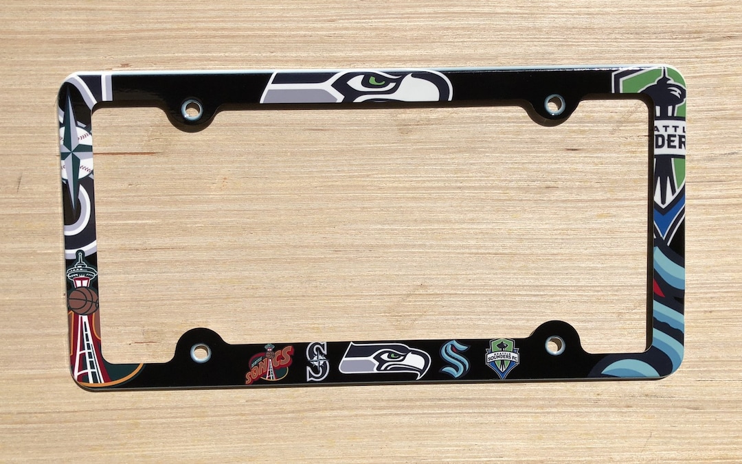 Seatle Sport Teams License Plate Frame Decorative License Plate Holder