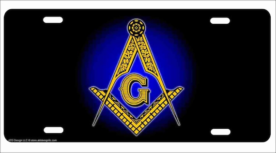 Masonic Freemason Personalized Custom Novelty Front License Etsy
