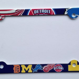 Detroit sport teams License plate frame Decorative Plate Holder