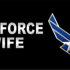Air Force Wife Personalized custom Novelty front License Plate any military branch