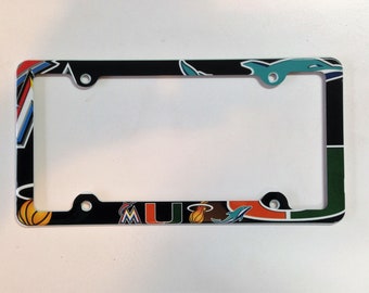 Miami sport teams License plate frame Decorative Plate Holder