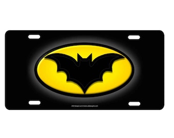 Bat Logo License Plate - Personalized Aluminum Sign