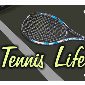 Tennis Life Custom personalized novelty License Plate decorative vanity aluminum sign