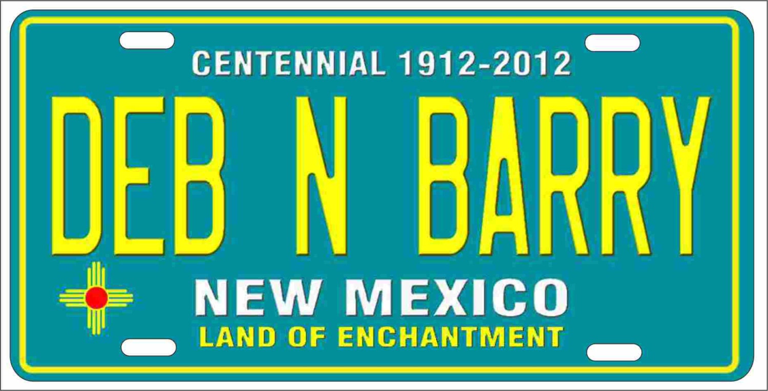 Custom Novelty Front License Plate Any State Vanity Decorative Etsy