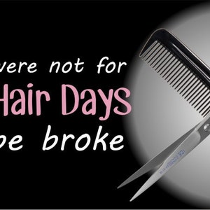 Hairstylist Barber Personalized Custom License Plate