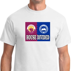 House Divided T-shirts Custom Made any Sport team any college any military branch image 3