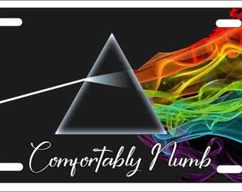 Comfortably Numb Personalized Dark side of the Moon customized novelty Front License Plate Decorative Aluminum Sign