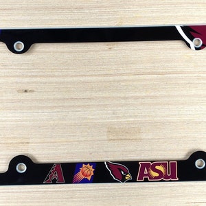 Arizona Sports Teams License Plate Frame, Aluminum Metal
