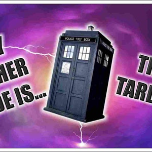 My Other Ride Is The Tardis, novidade personalizada, placa dianteira, etiqueta decorativa para carro