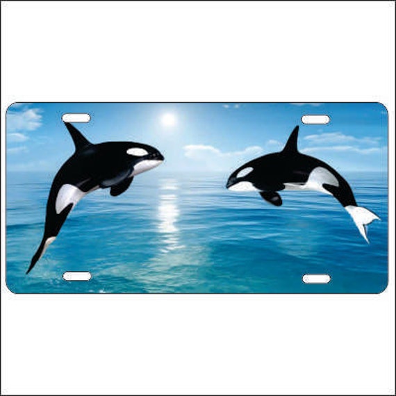 Orca Killer Whale Personalized Custom Novelty Vanity Front License