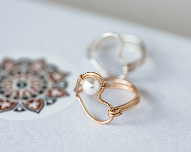 Midi Ring Promise Ring Silver Heart Ring Bridesmaid Gift, Gift for Teen Birthday Gift for Her