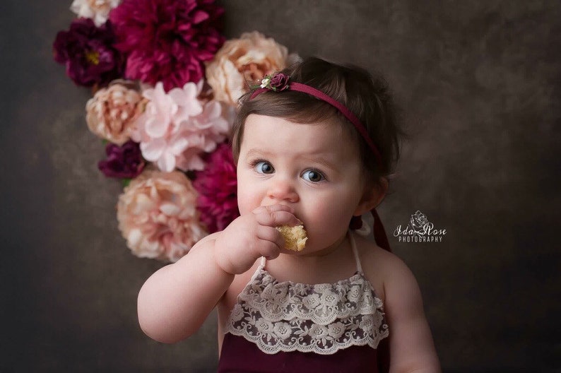 Sitter Romper Wine Romper Burgundy Lace Sitter Romper Baby Photo Prop UK Seller Christmas Prop Outfit