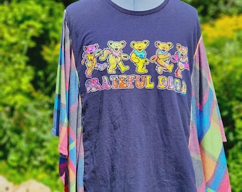 Camiseta reciclada de Grateful Dead - Tallas L-2XL