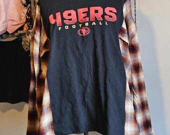 Camiseta reciclada de los 49ers de San Francisco / Franela híbrida