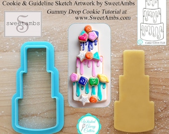 SweetAmbs' Cake Cutter Designed By SweetAmbs - **Guideline Sketch to Print Below**