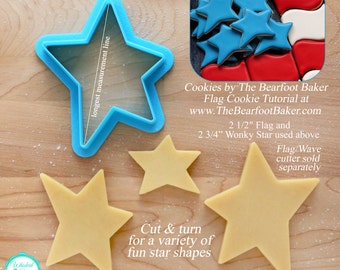 Wonky Star Cookie Cutter and Fondant Cutter