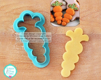 Whimsical Carrot Cookie Cutter and Fondant Cutter