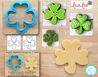 LilaLoa's Shamrock Cookie Cutter and Fondant Cutter Designed by LilaLoa with Tutorial Link - **Guideline Sketches to Print Below**