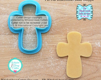 Rounded Cross Cookie Cutter & Fondant Cutter by The Bluebonnet Bake Shoppe