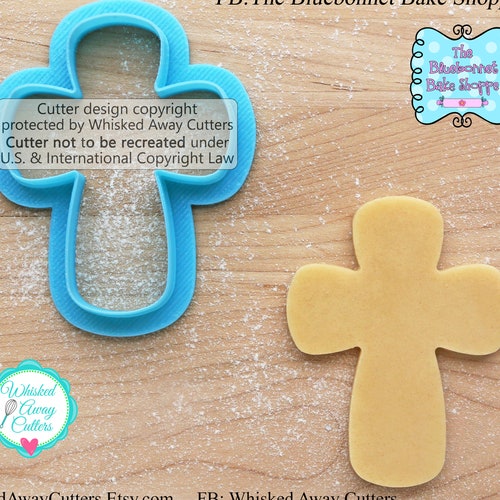 Rounded Cross Cookie Cutter & Fondant Cutter by the Etsy