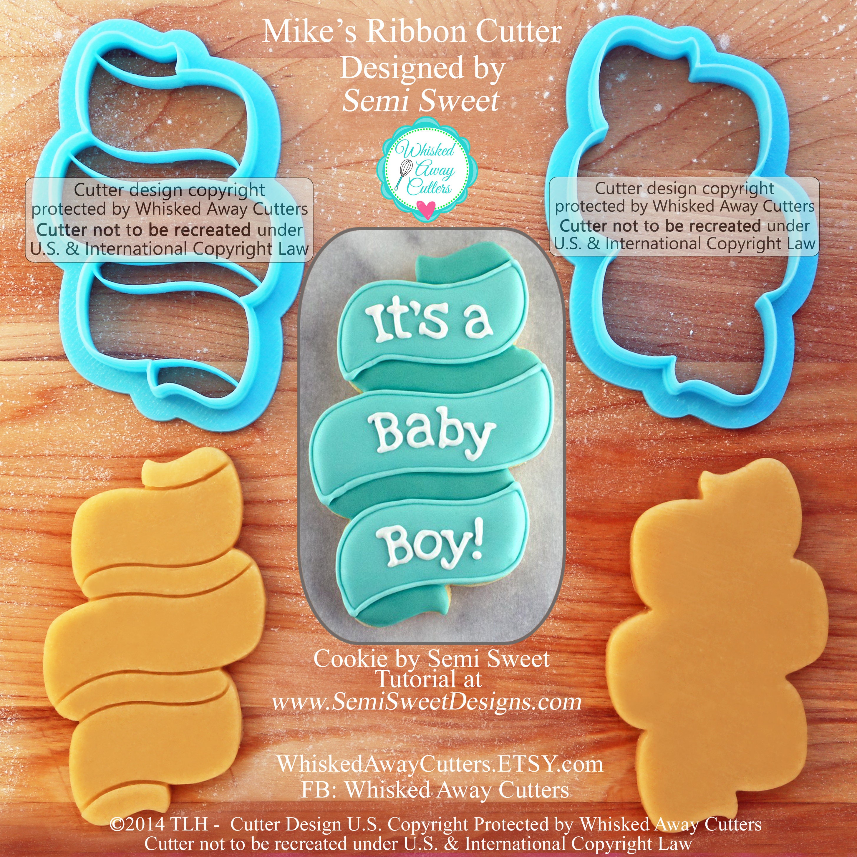 Mike's Ribbon Cutter by Semi Sweet Two Designs Regular Etsy