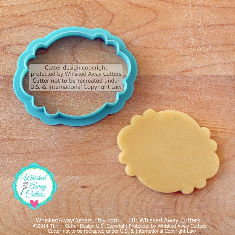 The Trinnie Plaque Cookie Cutter and Fondant Cutter image 1