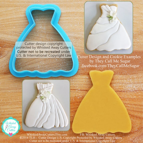 Susan S Wedding Dress Cookie Cutter Etsy