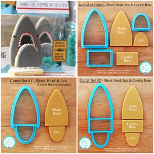 3D Shark Cookie Cutters Designed by Montreal Confections - Sets &  Individuals