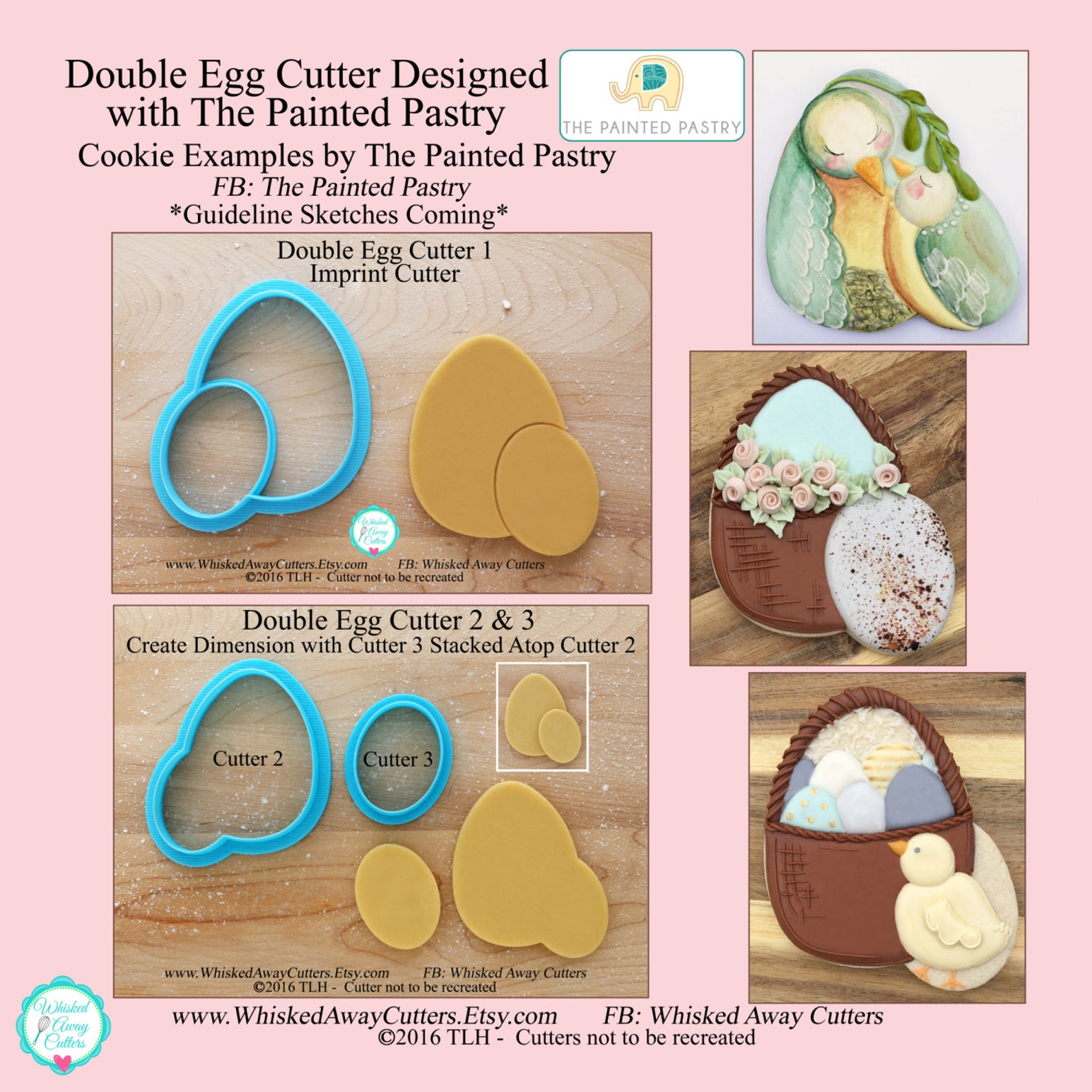 Double Egg Cookie Cutter & Fondant Cutter Designed With the Etsy