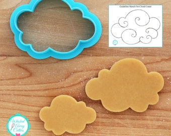 Cloud Cookie Cutter and Fondant Cutter