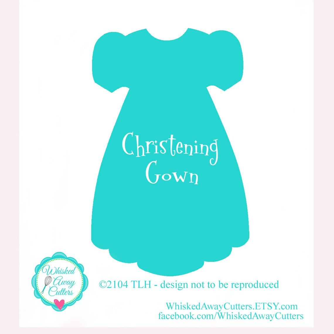 Christening Gown Cookie Cutter Baptism Cookie Cutter Dress Etsy Singapore