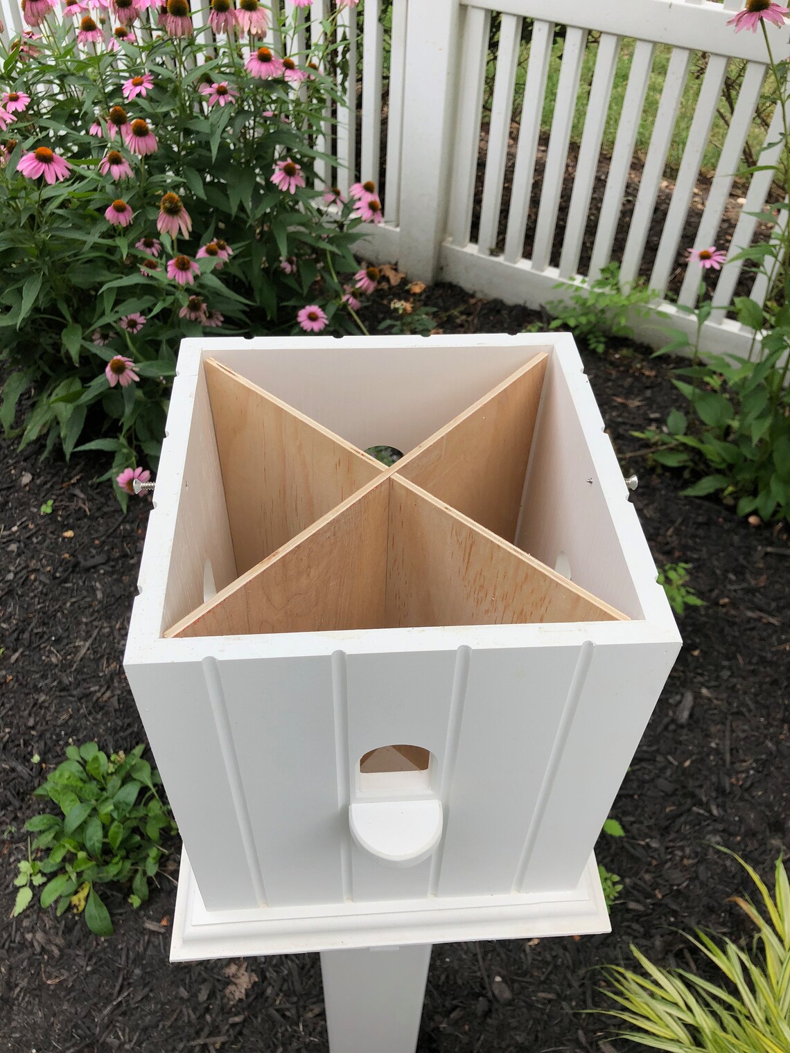 PVC 4 Section Bird House With Cedar and Copper Roof Etsy