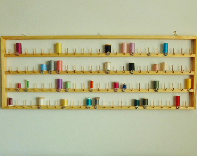 Large Thread & Bobbin Rack Sewing Organizer Wall Mounted - Etsy