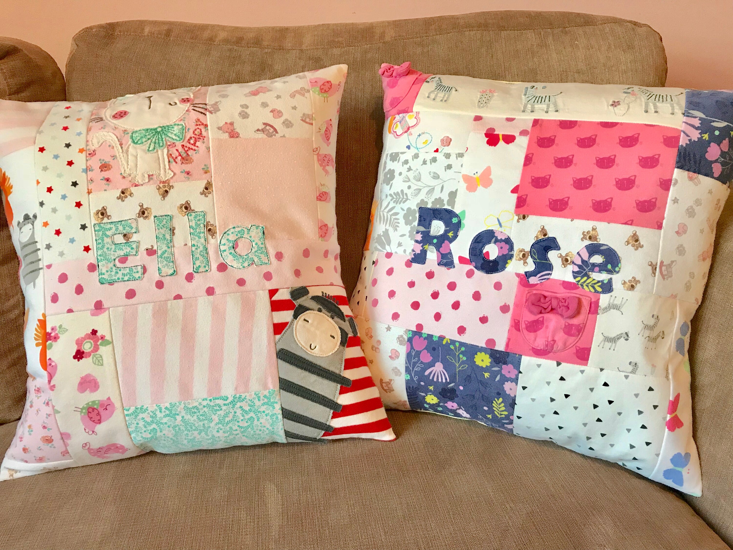 patchwork memory cushions